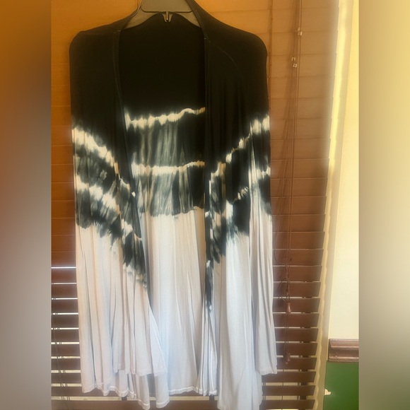 ODDY Monochrome Tie-Dye Kimono - Picture 1 of 3